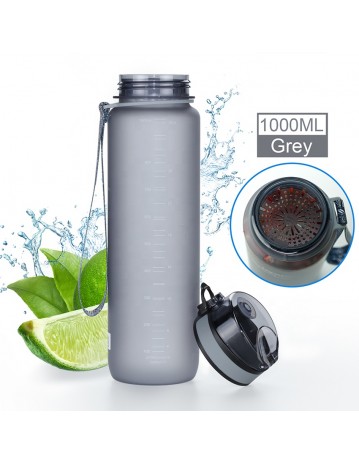 UZSPACE Botella Tritan 1000ml GREY