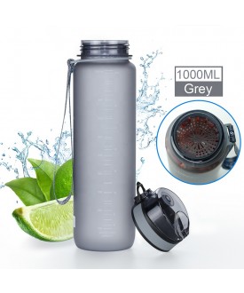 UZSPACE Botella Tritan 1000ml GREY